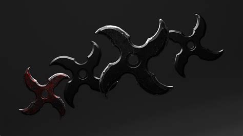 Shuriken weapon 3D - TurboSquid 1462632