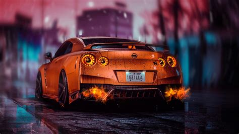 Orange Nissan Skyline Gtr Live Wallpaper