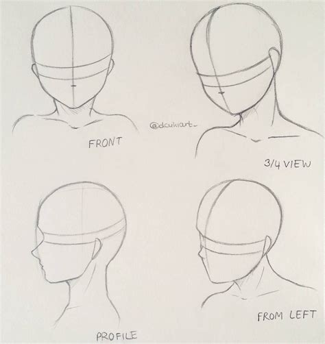 How to draw different head poses Maybe this tutorial helps a bit #manga #anime #doodle # ...