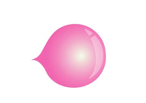 Bubble gum balloon. Blowing bubble gum vector illustration 5721412 Vector Art at Vecteezy