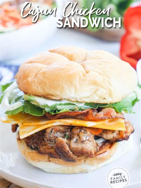 Blackened Chicken Sandwich · Easy Family Recipes