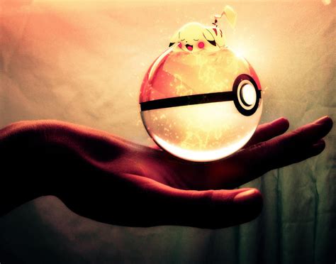 Pikachu on his pokeball by Jonathanjo on DeviantArt