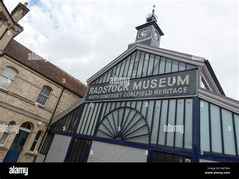 North Somerset coalfield heritage museum in old market building, Radstock, Somerset, England, UK ...