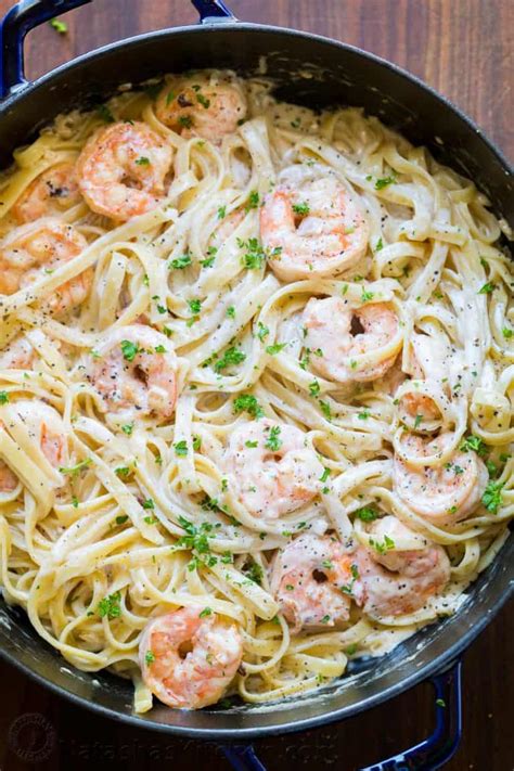 Creamy Shrimp Pasta Recipe (VIDEO) - NatashasKitchen.com