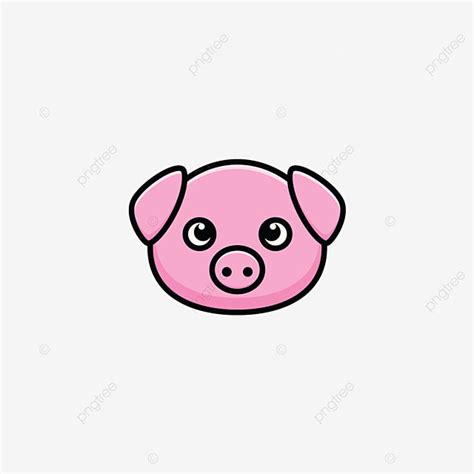 Pig Face Silhouette Vector PNG Images, Cute Pig Face Illustration, Cute, Pig, Face PNG Image For ...