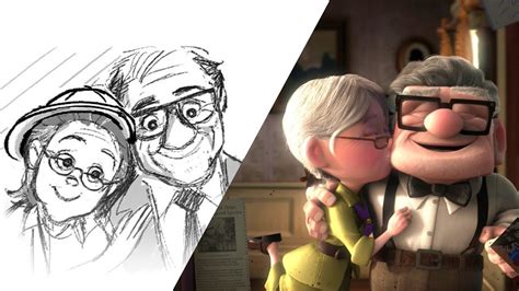 Pixar Up Couple Drawing