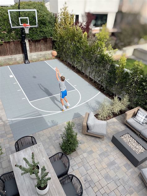 The Details of Our Backyard Transformation - Kristin Dion Design | Basketball court backyard ...