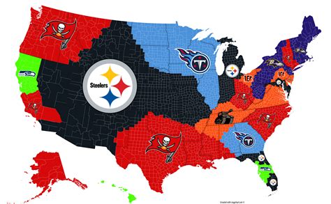 NFL Imperialism Map - Week 13 2019 : nfl