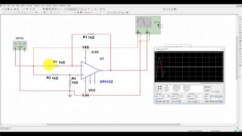 Differential amplifier op amp design project