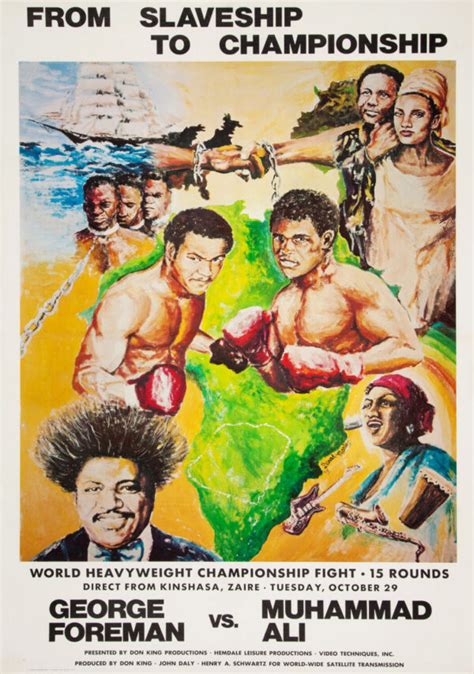 Muhammad Ali vs. George Foreman 1974 Fight Poster - Rumble In the Jungle - Boxing Wall Art Print ...