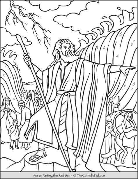 moses Archives - The Catholic Kid - Catholic Coloring Pages and Games for Children