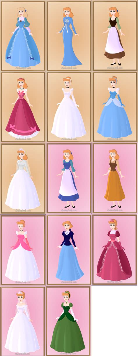 Cinderella (All Dresses) by disneyfanart1998 on DeviantArt