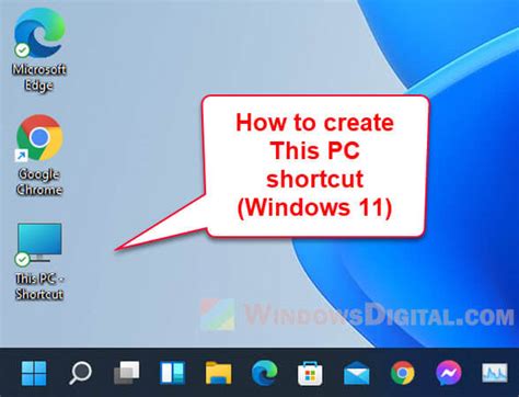 How to Create "This PC" Shortcut on Desktop in Windows 11