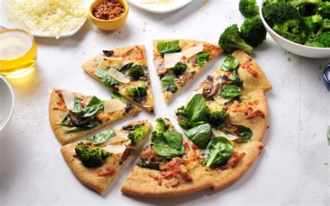 Spinach, Mushroom, & Garlic Pizza Recipe | DeIorios