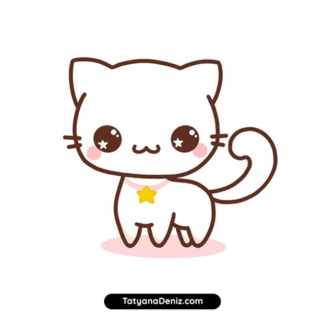 View 20 Cartoon Cute Drawing Easy Kitten Cat - experttrendarea