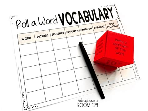 Vocabulary Games: Hands on Activities for Any Vocabulary Word List