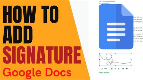 How to create an electronic signature in google docs - ulsdgadget