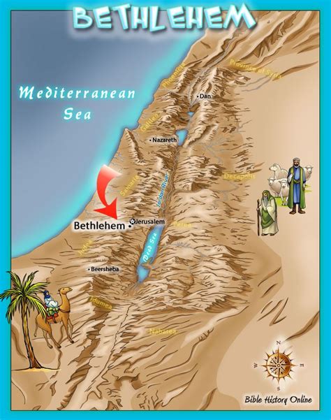 Bethlehem - Where Jesus was Born in a Manger | Bible history, Bible mapping, Bible for kids