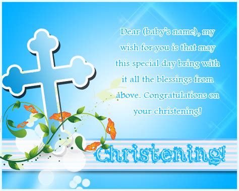 Christening Messages – Wordings and Messages