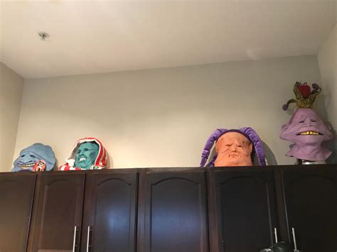 Floop’s Fooglies from Spy Kids on top of my kitchen cabinets : r/Masks