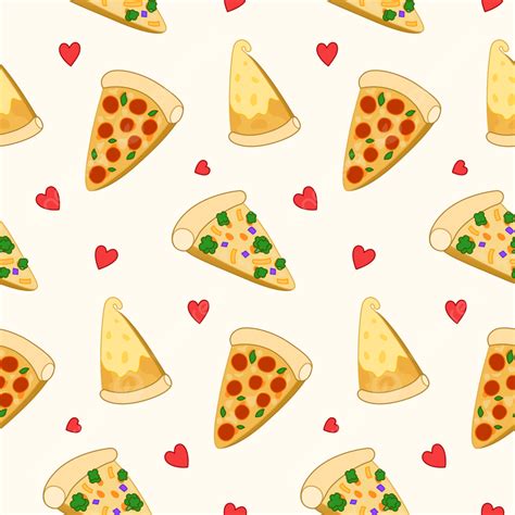 Pizza Drawing Vector Seamless Pattern Background, Pizza, Pattern, Vector Background Image And ...