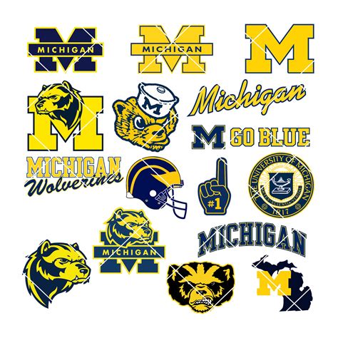 Michigan Wolverines Logo Svg, Eps, Dxf, Png Instant Download | Inspire Uplift