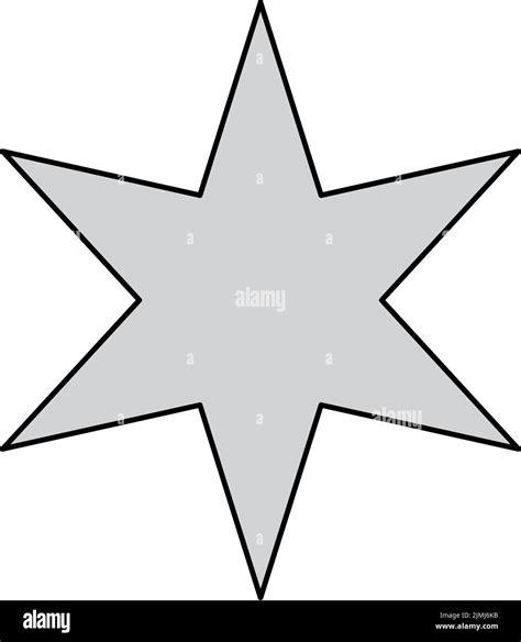 Six pointed star, geometric shape isolated on white background Stock Vector Image & Art - Alamy