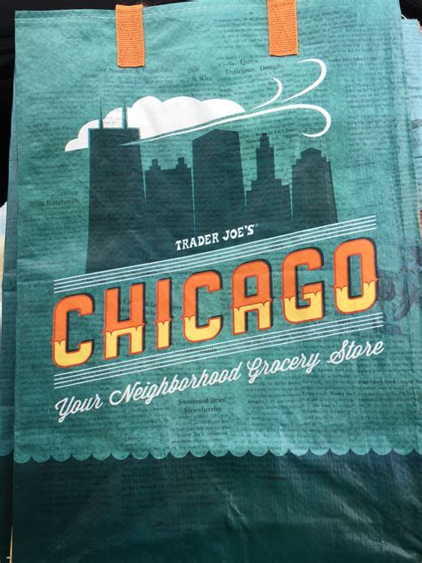 Trader Joe’s Reusable Grocery Tote Bag from Chicago – Greetings from the Past