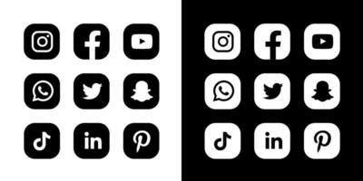 White Social Media Icons Png