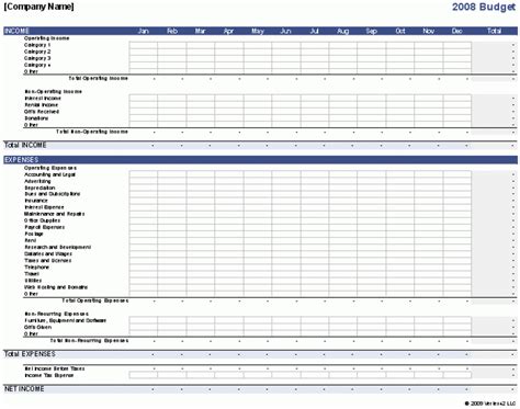 12 Month Business Budget Template Excel Business Spreadshee 12 month business budget template excel.