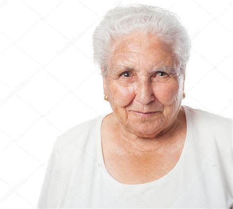 Adorable old woman face — Stock Photo © AsierRomeroCarballo #62763321