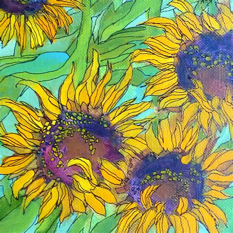 Painting My World: More Sunflower Paintings!