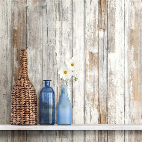 RoomMates Distressed Wood Peel and Stick Wall Décor Wallpaper - Walmart.com