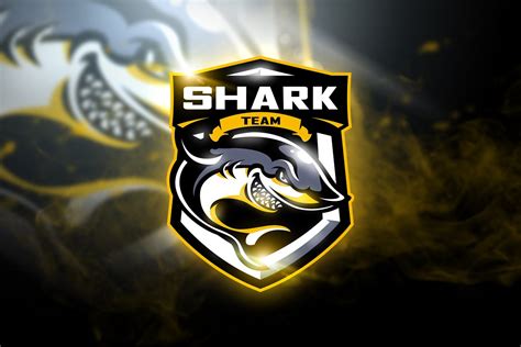 Shark Team - Mascot & Esport Logo | Creative Logo Templates ~ Creative Market