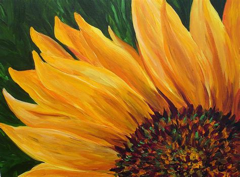 Sunflower Oil Painting Painting by Mary Jo Zorad - Fine Art America