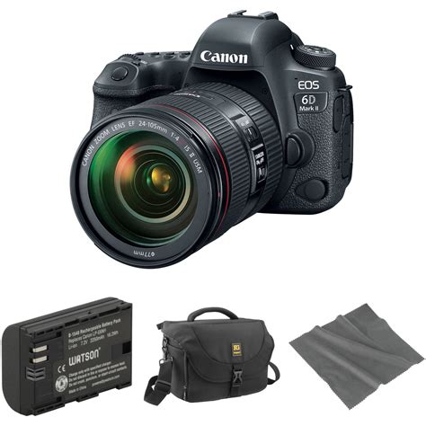 Canon EOS 6D Mark II DSLR Camera with 24-105mm Lens and