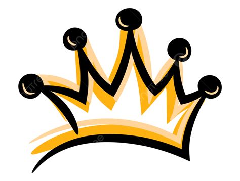 Black And Yellow King Crown, Crown, Yellow, King PNG and Vector with Transparent Background for ...