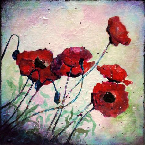 Abstract Poppies: Beginner Acrylic Painting Project