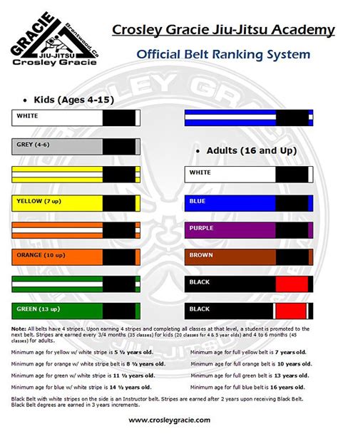 Jiu Jitsu Belt Color Rankings – Warehouse of Ideas