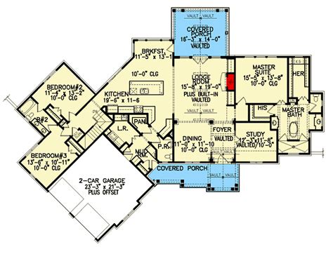 Craftsman House Plans Angled Garage - House Decor Concept Ideas