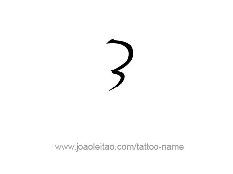 Three-3 Number Tattoo Designs - Tattoos with Names | Name tattoos, Tattoo designs, Number tattoos