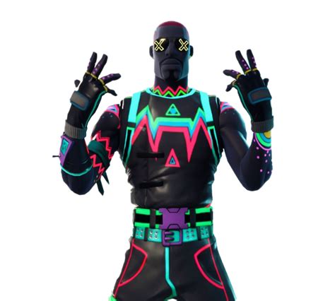 Fortnite Neon Avatar with Vibrant Futuristic Design Clipart PNG | PNG All