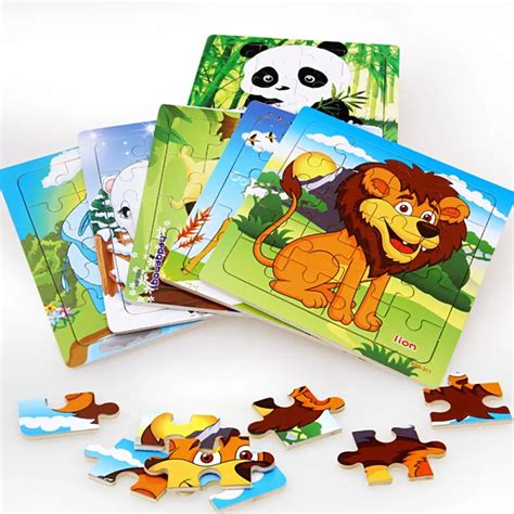 Children's High Quality Wooden Jigsaw Puzzles Toys Education And Learning Classical Toys Jigsaw ...