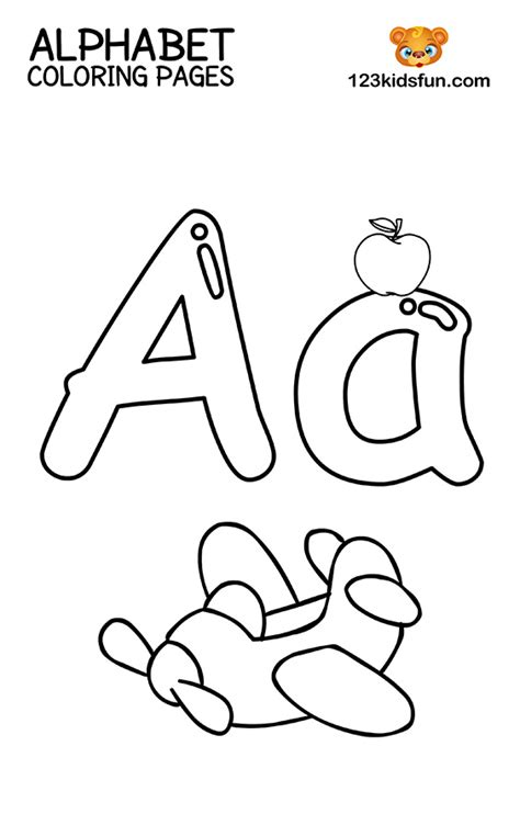 Free Printable Alphabet Coloring Pages for Kids | 123 Kids Fun Apps