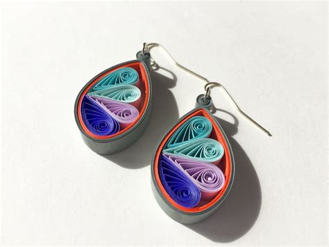 Teardrop Ruffle Earrings Quilling Tutorial