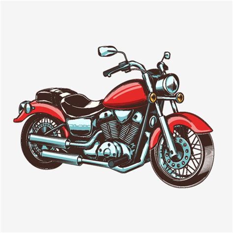 motorcycle,motor,motorbike,illustration,isolated,biker,custom,vintage,garage,red,engraving ...