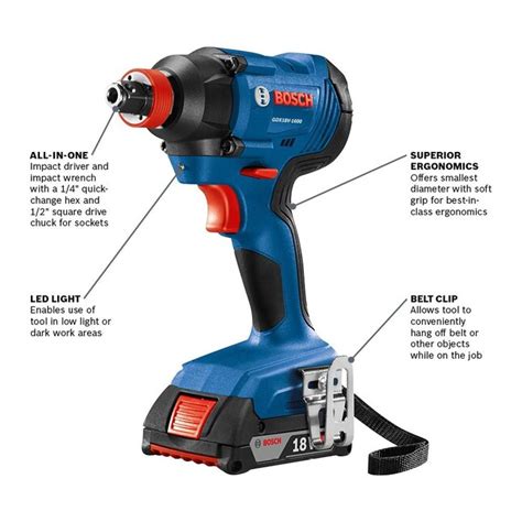 Bosch 2-Tool 18-Volt Power Tool Combo Kit with Soft Case (2-Batteries Included) in the Power ...