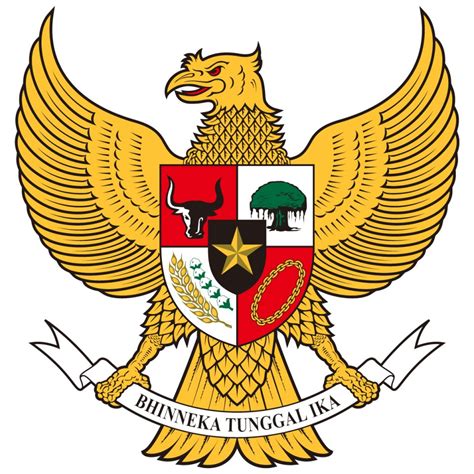 Logo Garuda Pancasila Bhinneka Tunggal Ika Vector CDR, AI, EPS, SVG, PNG - iconLogoVector