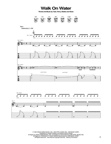 Walk On Water by Aerosmith - Guitar Tab - Guitar Instructor