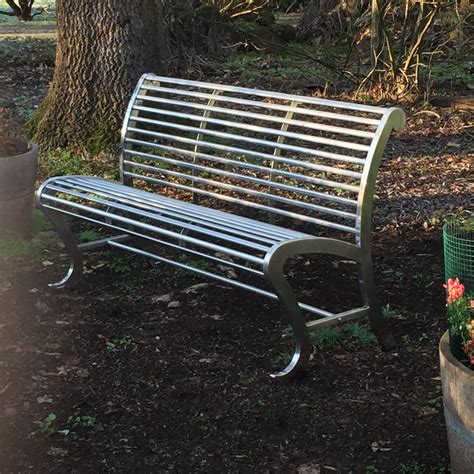 Stainless Steel MARINE GRADE 316 Park Benches 1550mm L x 651 mm W x 893 mm H | Eco Elegance